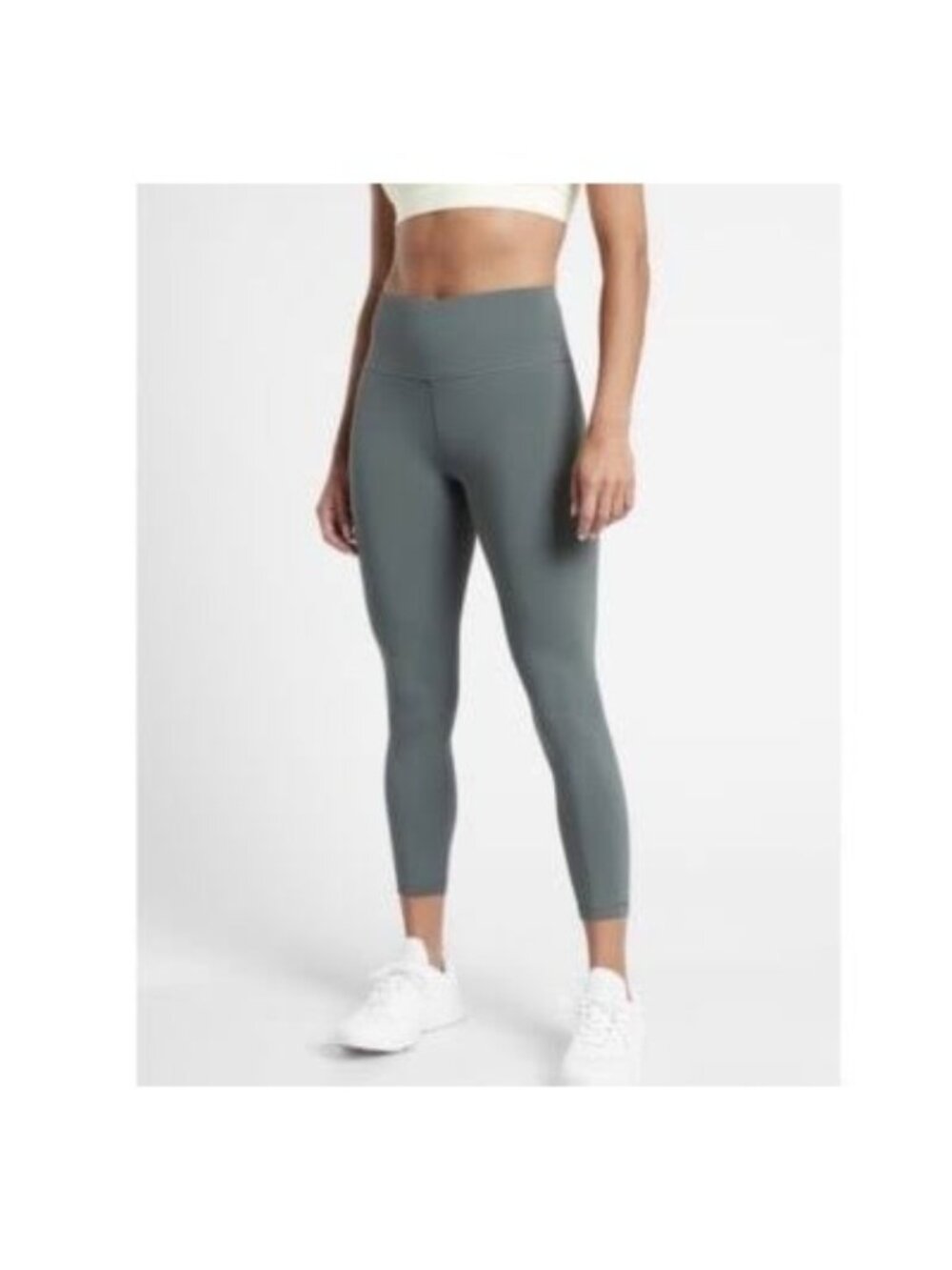 Athleta Elation Ultra High Rise 7/8 Legging Gray Size Medium Gym Yoga Athletic